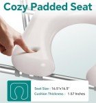 Adjustable Raised Toilet Seat with Handles for Seniors