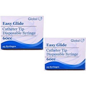 Easy Glide 60ml Catheter Tip Disposable Syringes Pack