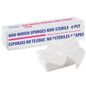 LA MIERE 200-Pack 2"x2" Non-Woven Gauze Pads