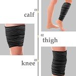 Adjustable Elastic Calf Compression Sleeve - 2 Pieces