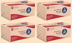 Dynarex Non-Woven Gauze Sponges, 4"x 4", 4-Ply