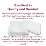 Dealmed 2" x 2" Absorbent Surgical Sponges, 200 Count