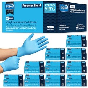 Inspire Disposable Nitrile-Vinyl Blend Exam Gloves