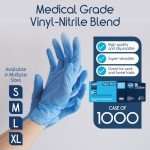 Inspire Disposable Nitrile-Vinyl Blend Exam Gloves