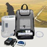 CURMIO Portable Oxygen Concentrators Backpack, Universal POC Travel Carrying Bag with Mesh Panels for Breathability, Compatible for Inogen, Oxygo, Caire Units, Gray, BAG ONLY