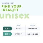 Prevail Bariatric Briefs, Disposable Adult Diapers, 48 Count