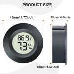 2 Pack Mini Digital Hygrometer Thermometer Gauge