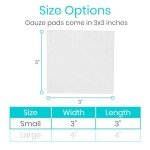 Vive 3x3 Sterile Gauze Pads - 100 Pack