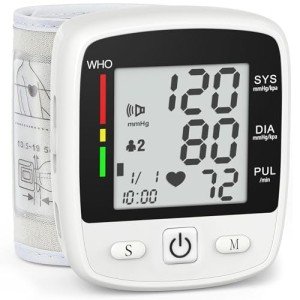 Digital Wrist Blood Pressure Monitor with Voice Display