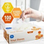 Med PRIDE Heavy Duty Vinyl Gloves - X-Large 100 Pack