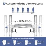 Toilet Seat Riser with Handles for Seniors