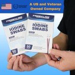 Povidone Iodine Antiseptic Swabs - Box of 50