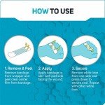 Fast-Healing Waterproof Hydrocolloid Gel Bandages, 40 ct