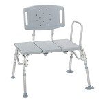 Folding Universal Sliding Transfer Bench by Drive Medical