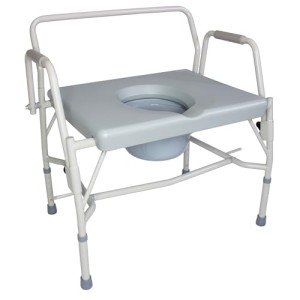 DMI Extra-Wide Drop Arm Portable Commode Toilet