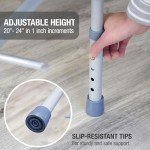 DMI Extra-Wide Drop Arm Portable Commode Toilet