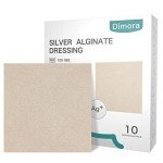 10 Pack Silver Antibacterial Alginate Wound Dressings