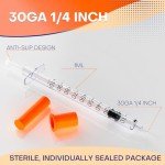 Insulin Syringes 1mL U-100, 30G Pack of 25