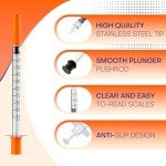 Insulin Syringes 1mL U-100, 30G Pack of 25