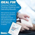 BEZOL 25 Large Sterile Non-Stick Gauze Pads 4x4