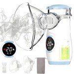Portable Nebulizer with LED Interface and Auto-Cleaning
