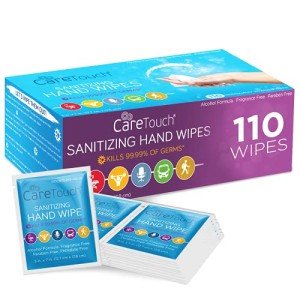 Care Touch Individually Wrapped Hand Sanitizer Wipes