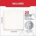 Sterile Gauze Pads, 20 Count, 2x2 for Wounds