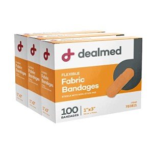 Dealmed Sterile Adhesive Bandages - 1x3 Inch - 300 Pack