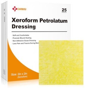 Xeroform Petrolatum Dressing 2"x2", 25 Pack