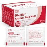 Alcohol Prep Pads, 70% Isopropyl, 200 Count