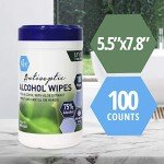 100-Pack XL Alcohol Disinfectant Wipes with Aloe Vera