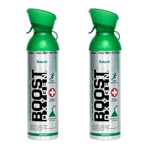 Boost Oxygen Large Natural 10L Canister | Respiratory Support for Aerobic Recovery, Altitude, Performance & Health (2 Pack)