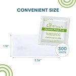 Individually Wrapped 70% Alcohol Prep Pads - 300 Count