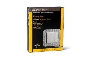 Medline 4" x 4" Adhesive Wound Dressings, Sterile