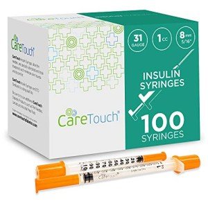 Care Touch 31G Insulin Syringes - Pack of 100