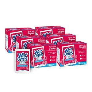 Wet Ones Antibacterial Hand Wipes, Fresh Scent, 24 ct