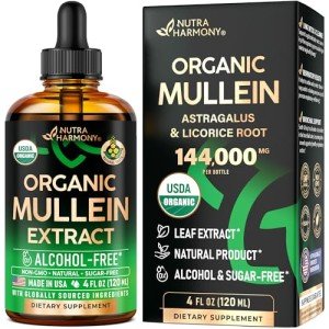 Mullein Leaf Drops for Lung Health Support