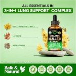 Mullein Leaf Drops for Lung Health Support
