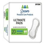 TotalDry Contoured Female Incontinent Pads - 20 Ct