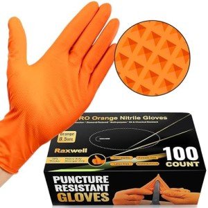 Raxwell Heavy Duty Nitrile Gloves - 100 Count