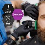 MED PRIDE Large Black Nitrile Disposable Exam Gloves