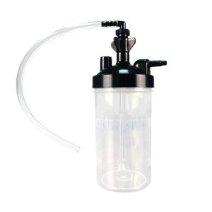 Portable Oxygen Humidifier Bottle with Tubing Elbow
