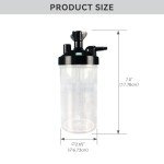 Portable Oxygen Humidifier Bottle with Tubing Elbow