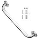 16-Inch Brushed Nickel Wall-Mounted Grab Bar