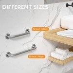 16-Inch Brushed Nickel Wall-Mounted Grab Bar