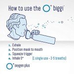 Oxygen Plus – O+ Biggi 2 Pack | Portable Oxygen Can | Filled with 99.5% Pure O2 | Natural Wellness Supplement to Boost Energy & Recovery | 50+ Uses Per Canister