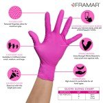 Framar Pink Nitrile Disposable Gloves - Small Size