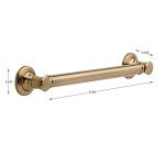 Delta 18" Traditional Grab Bar in Champagne Bronze