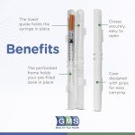 GMS 60cc Syringe Case - Travel-Friendly Sharps Container