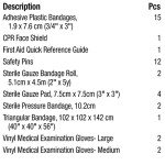 First Aid Central Ontario Section 8 Kit for 1-5 People